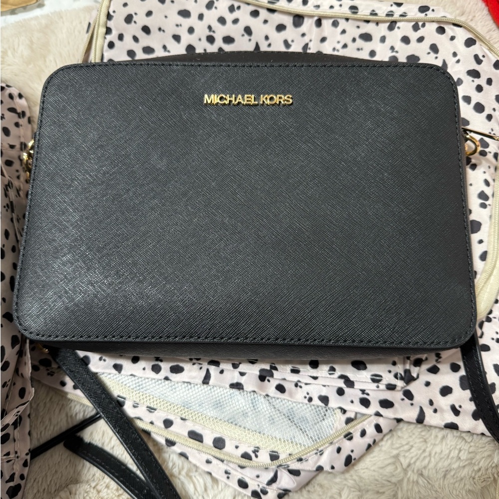 Michael Kors Black Leather Crossbody